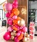 12 inch Hot Pink and Orange Balloons(Pink Orange Gold)12.6 x 8.6 x 0.3 inches